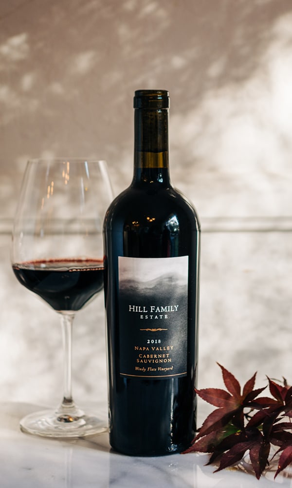 wine bottle and glass