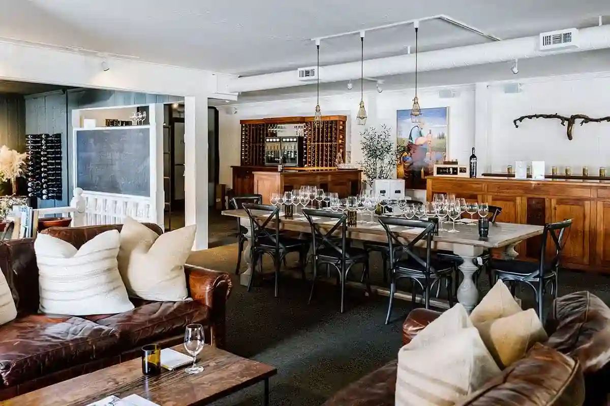 tasting room sitting area